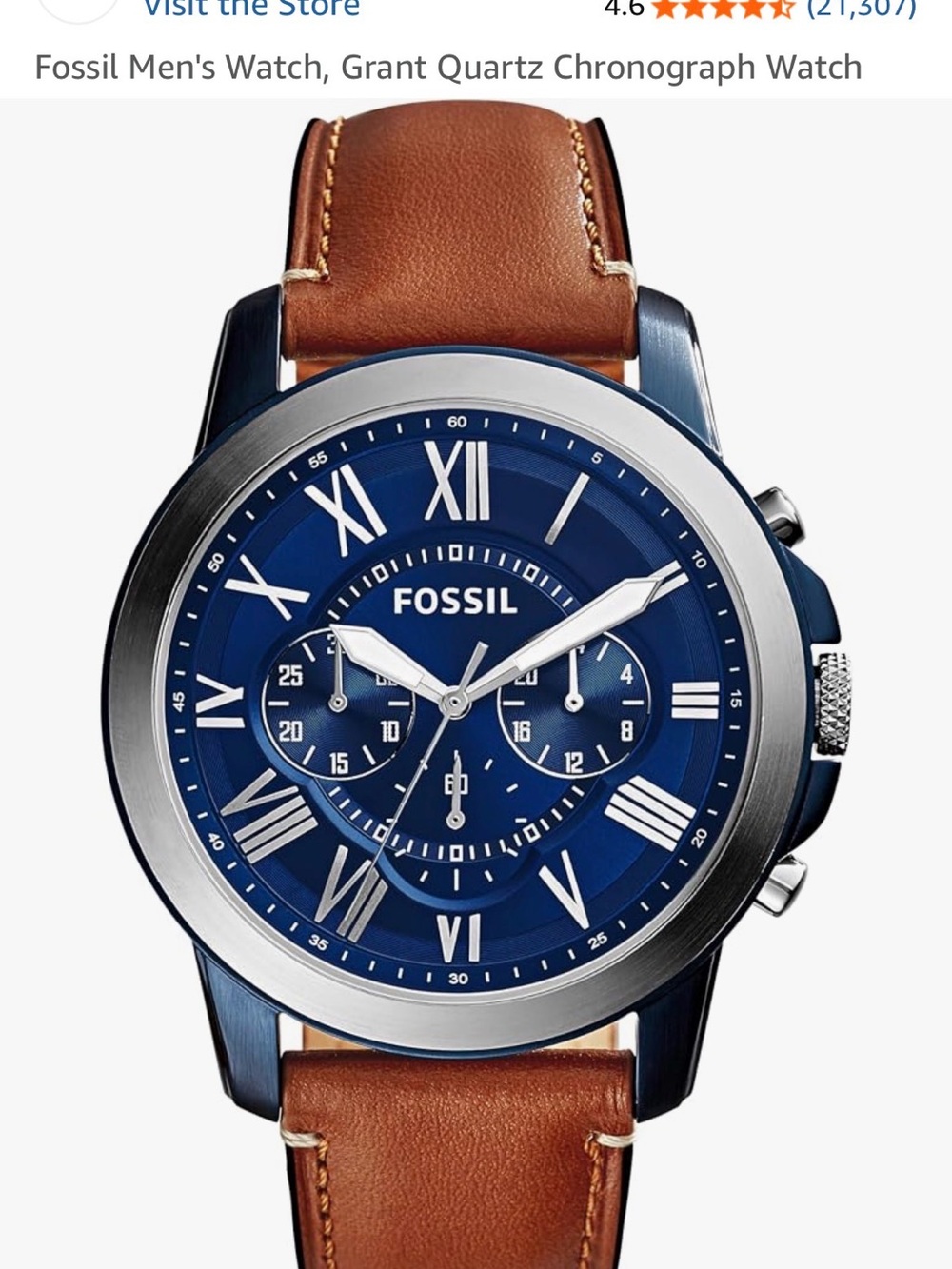 Fossil Men’s Watch - Grant Quartz Chronograph